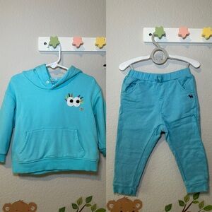 Toddler sweatshirt and jogger bundle (from Korean department store brands)
